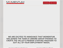 Tablet Screenshot of momentumtrans.com